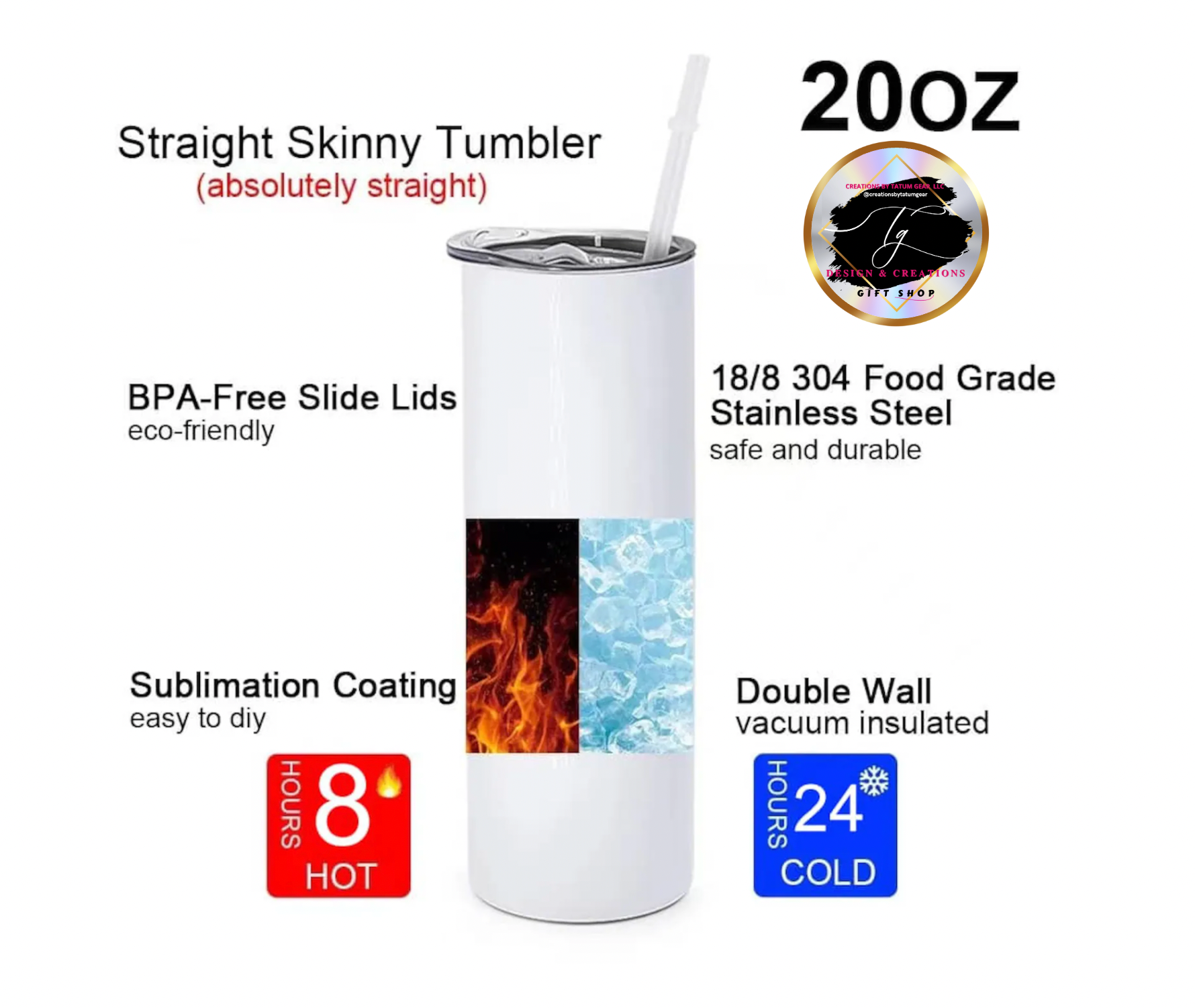 Personalized 16 Photos Tumbler - 20oz Perfect Gift for Family, Holidays & Birthdays