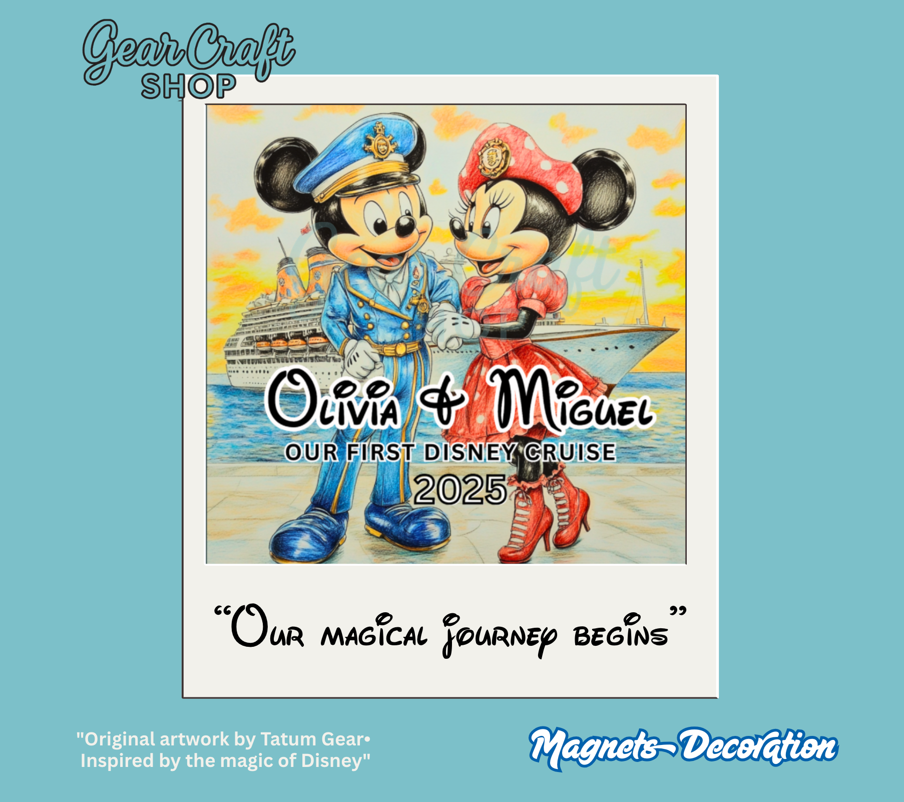 Personalized Cruise Door Magnets — by Gear Craft Shop