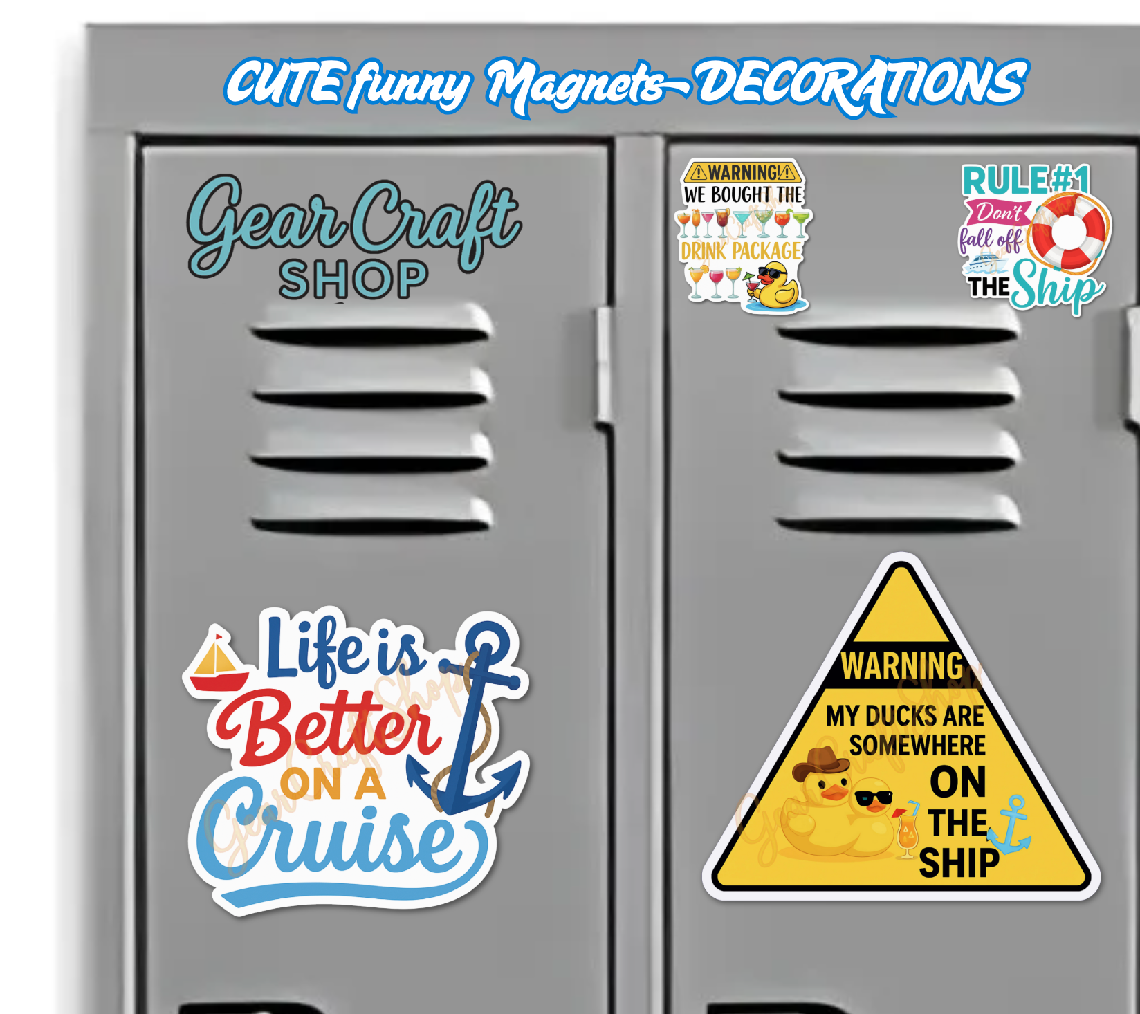 ⚓ Funny Cruise Memories Magnets – Set of 4 - style 032
