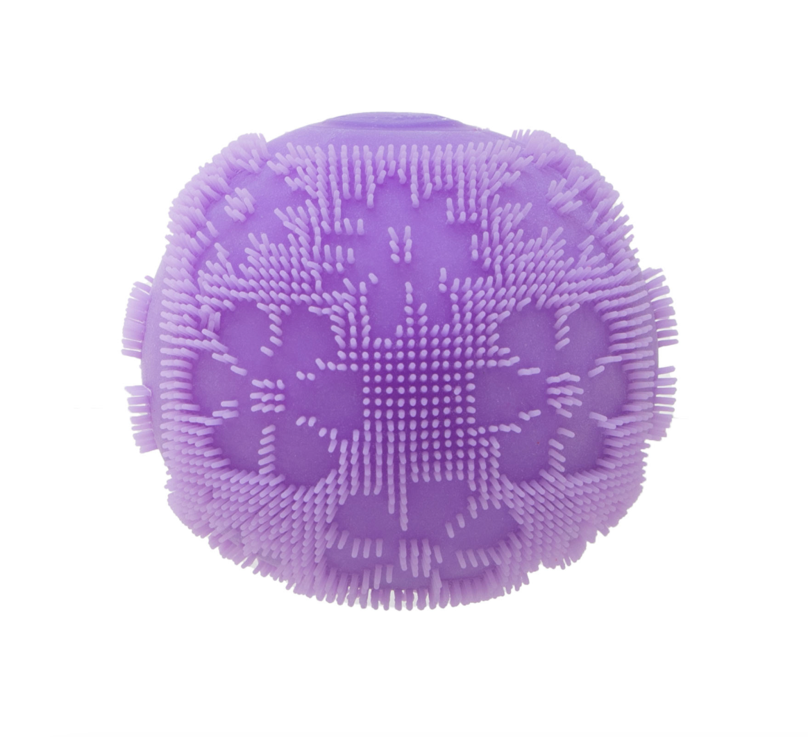 NeeDoh Fuzz Ball Flower Power purple