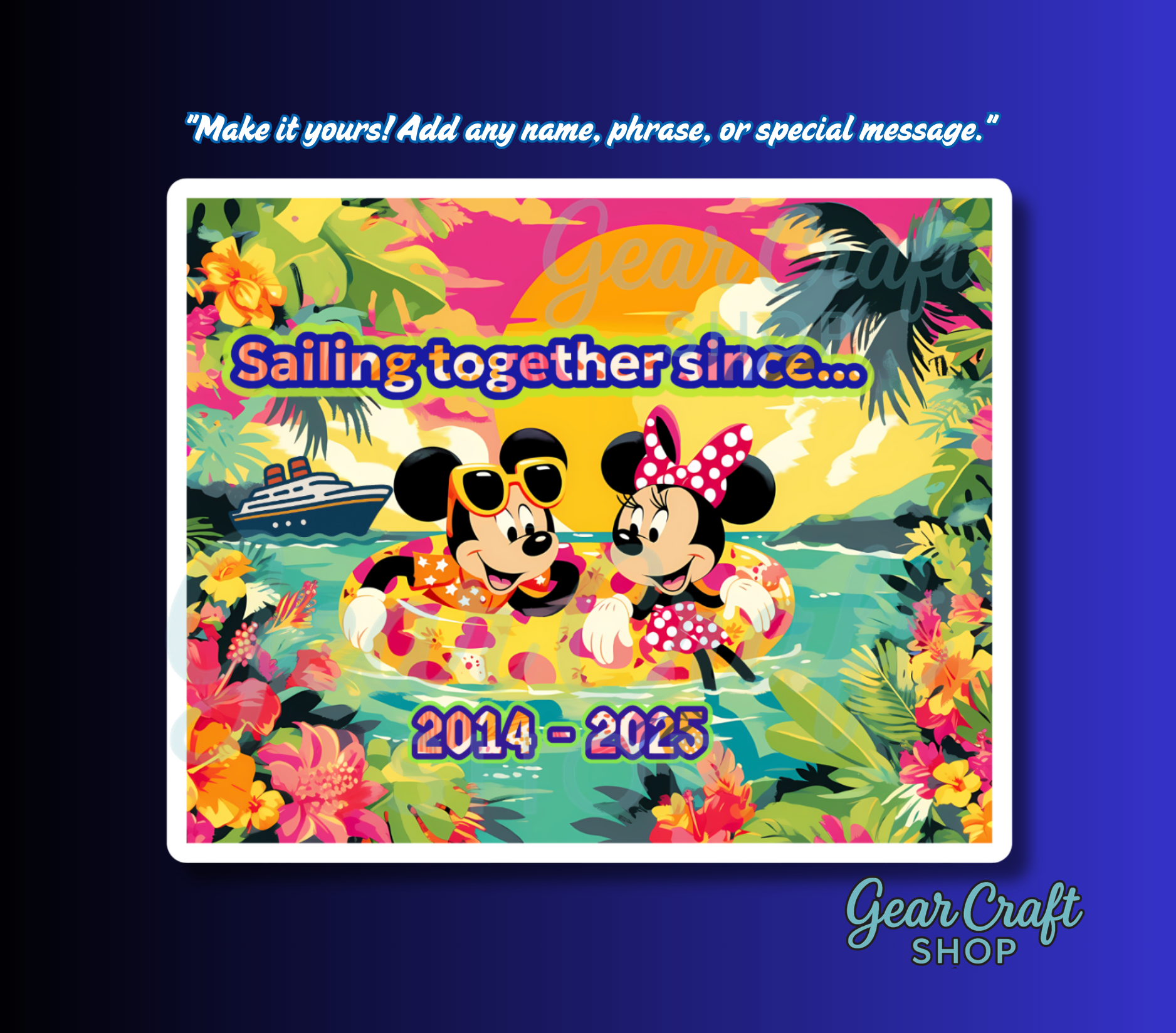 Tropical Cruise Memories Magnets — by Gear Craft Shop