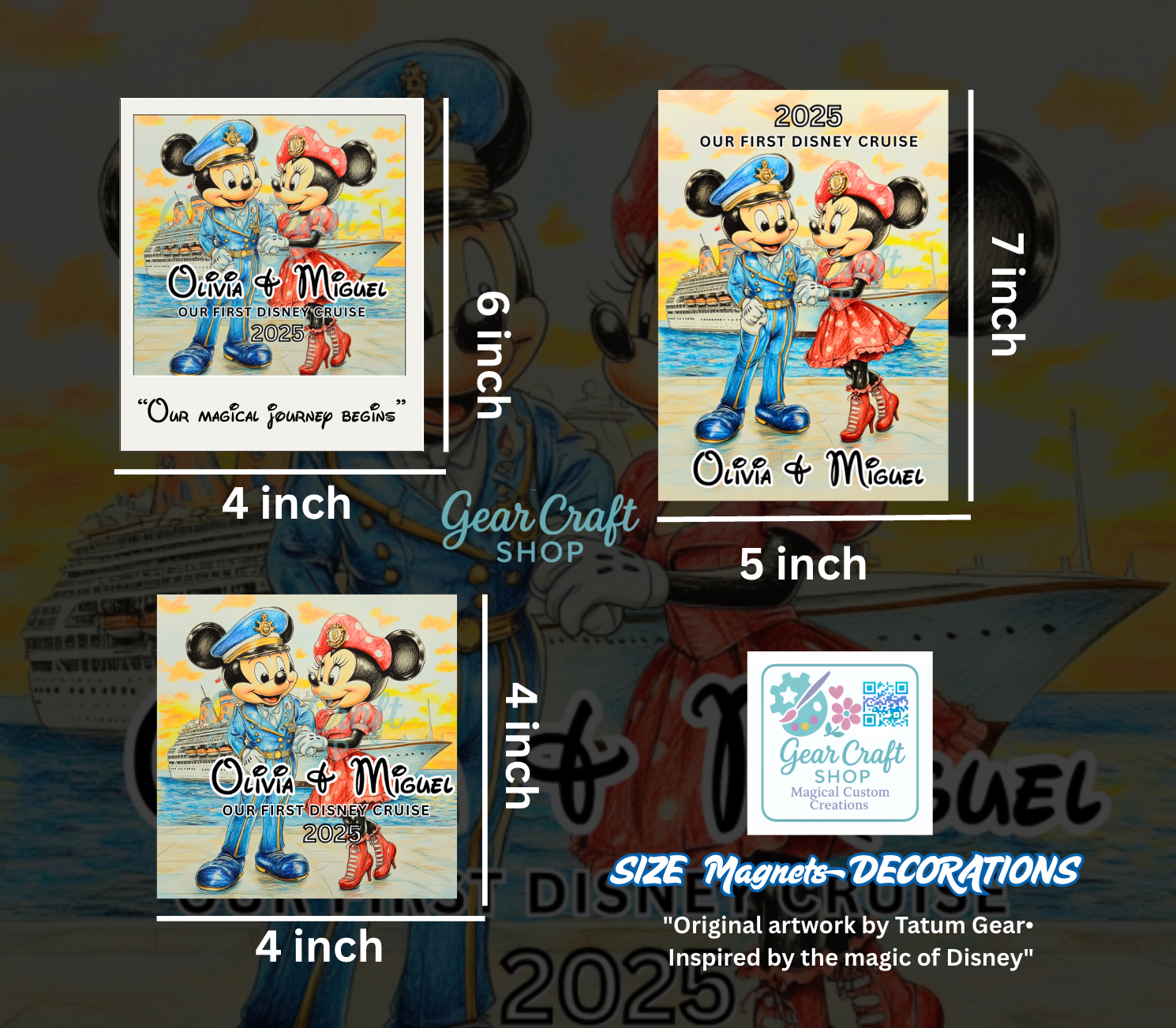 Personalized  Cruise Door Magnets — by Gear Craft Shop