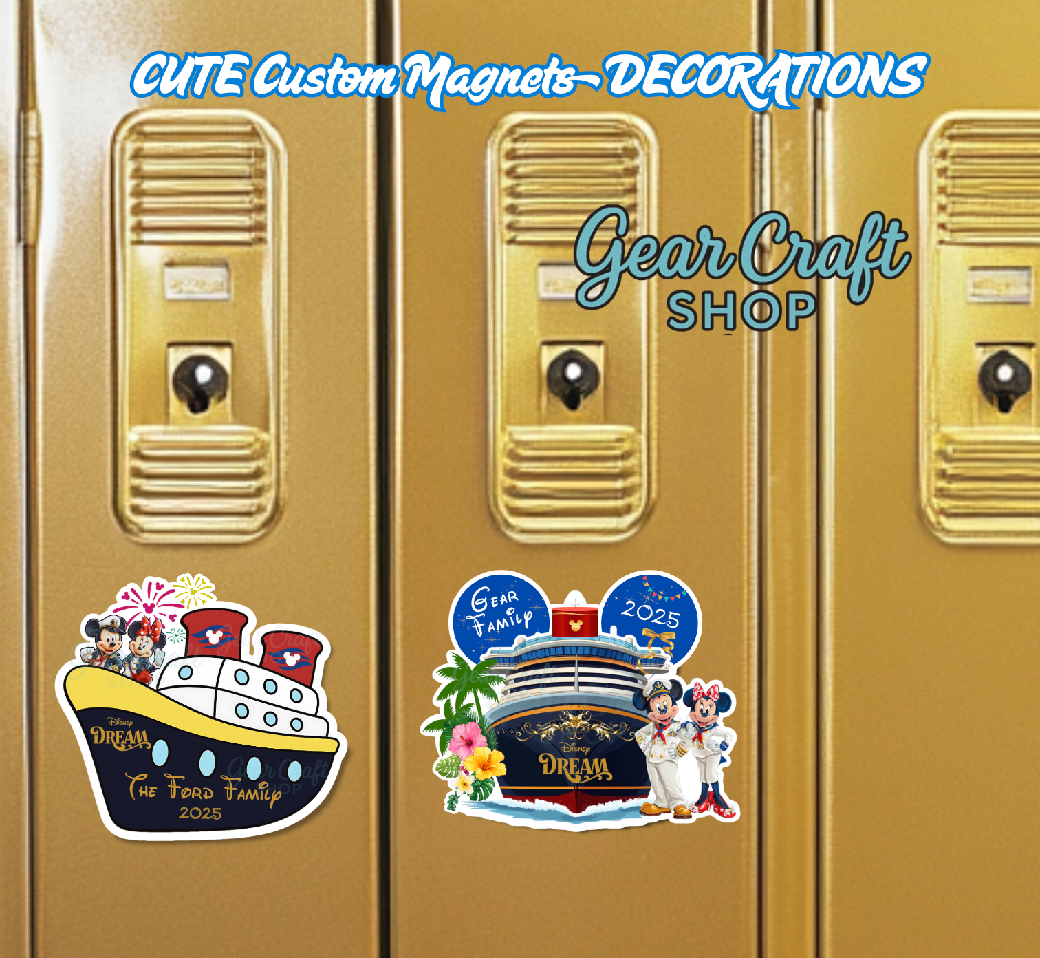 Disney Cruise Magnet – Ship with Mickey & Minnie