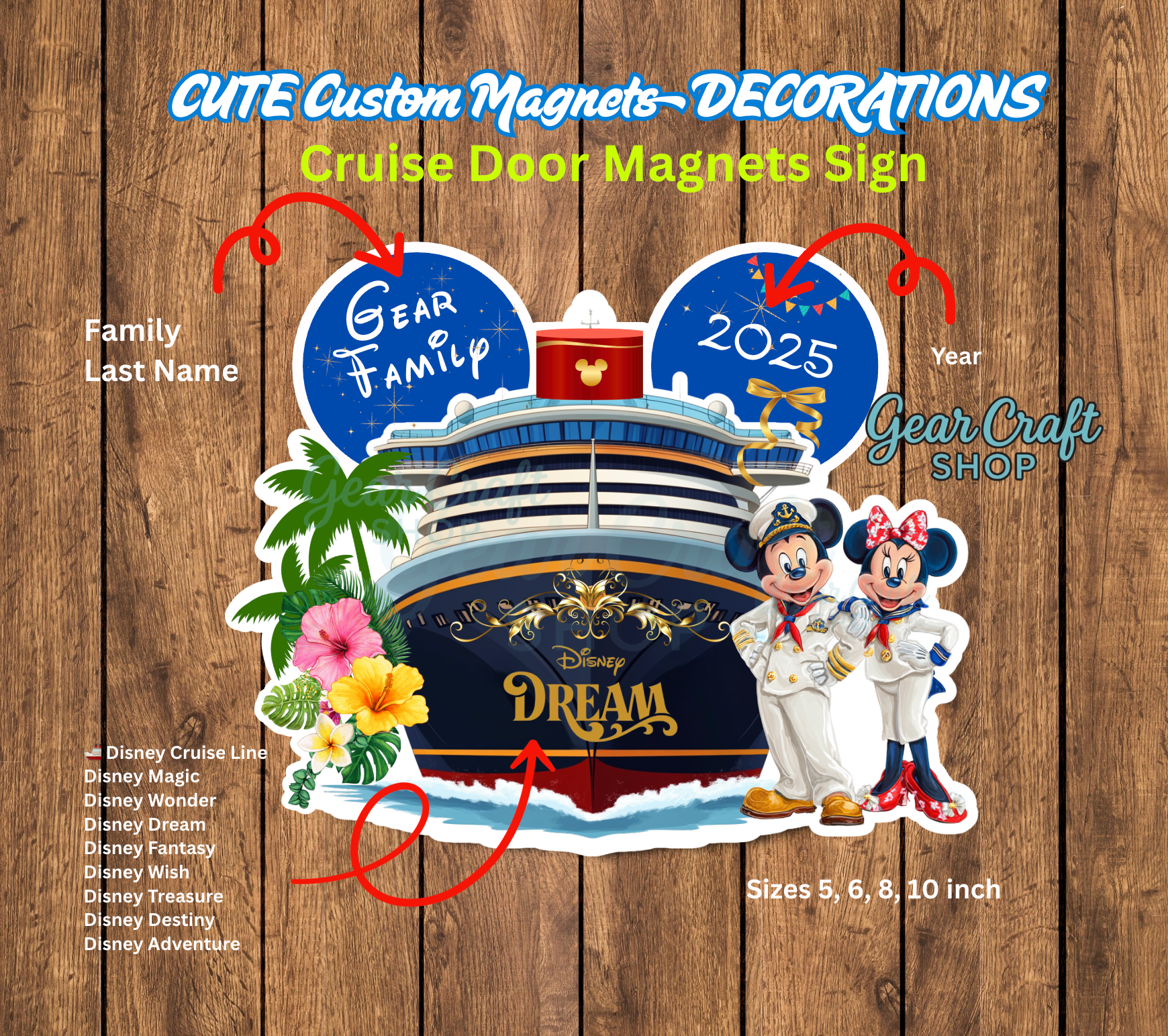 Disney Cruise Door Magnet — by Gear Craft Shop