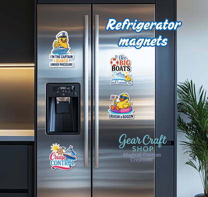 ⚓ Funny Cruise Memories Magnets – Set of 4 - style 031