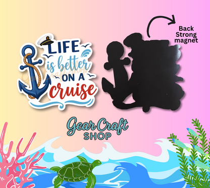 ⚓ Funny Cruise Memories Magnets – Set of 4 - style 034