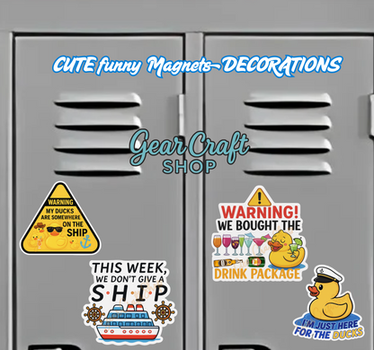 ⚓ Funny Cruise Memories Magnets – Set of 4 - style 033