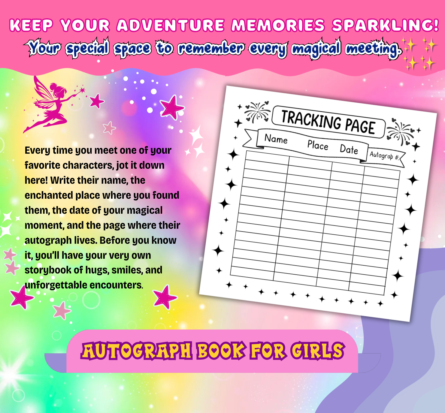 Autograph Castle Adventure Book 2025–2026 – Pink Edition