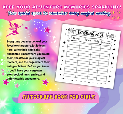 Autograph Castle Adventure Book 2025–2026 – Pink Edition