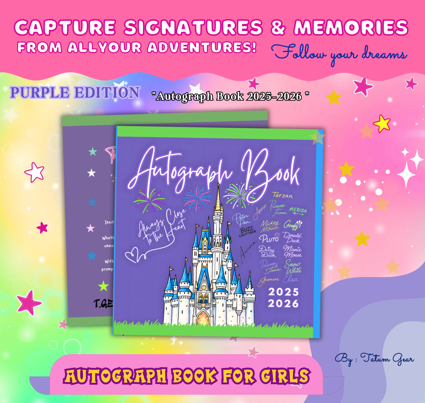 Autograph Castle Adventure Book 2025–2026 – Purple Edition