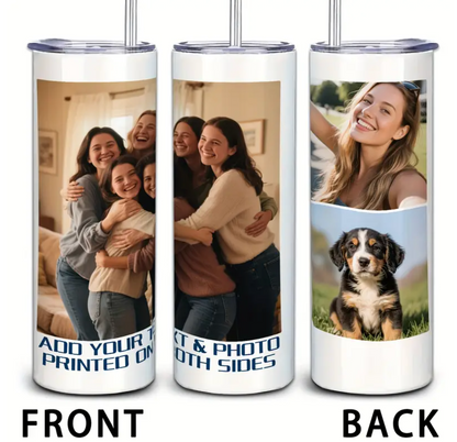 Custom 3-Photo Tumbler - 20oz  Best Gift