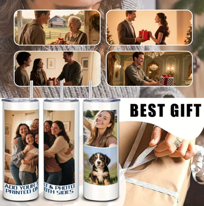 Custom 3-Photo Tumbler - 20oz  Best Gift