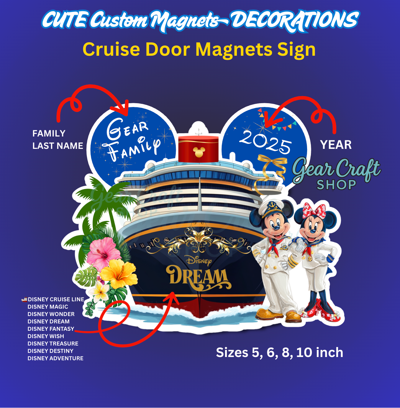 Disney Cruise Door Magnet — by Gear Craft Shop