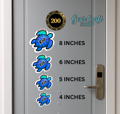 Cruise Door Magnet Sea Turtle Personalized Stateroom