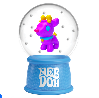 NeeDoh Squish Flow SNOW GLOBE - Blue