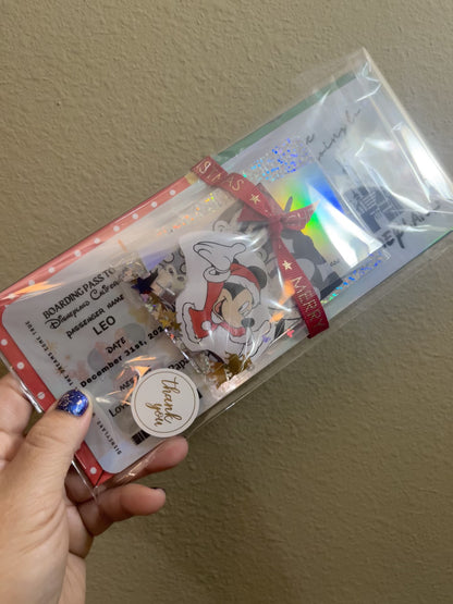 🎄 Christmas Surprise Ticket – Holographic Holiday Reveal Gift for Kids